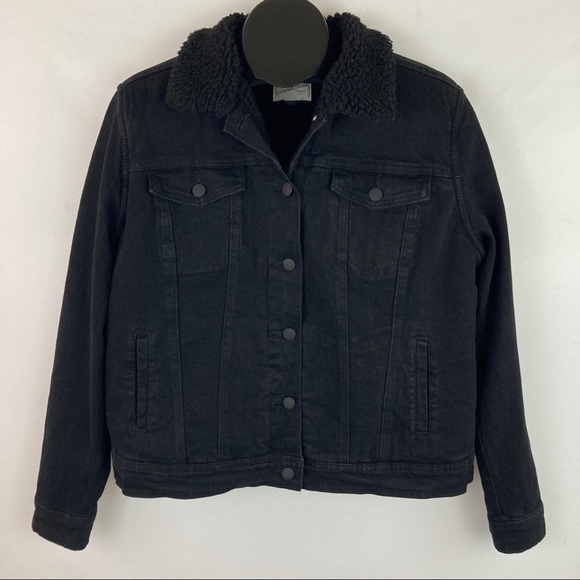 Universal Thread Jackets & Blazers - Faux Fur Lined Jean Jacket